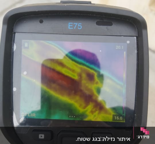 מצלמה תרמית מדגם E75 עם תצוגת חום צבעונית